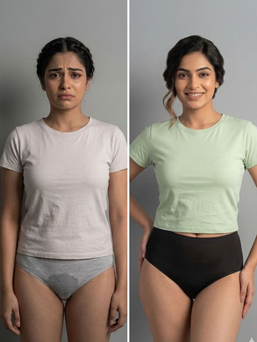 Leak proof Underwear : For everyday Periods Leaks & Urinary Leaks and Sweat Free With FREE Body Confidence Kit
