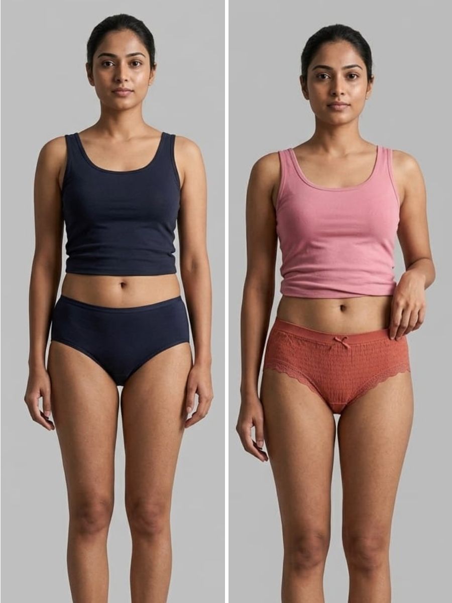Sweat Absorbing Seamless Designer underwear Pack Of 3 with FREE Body confidence kit