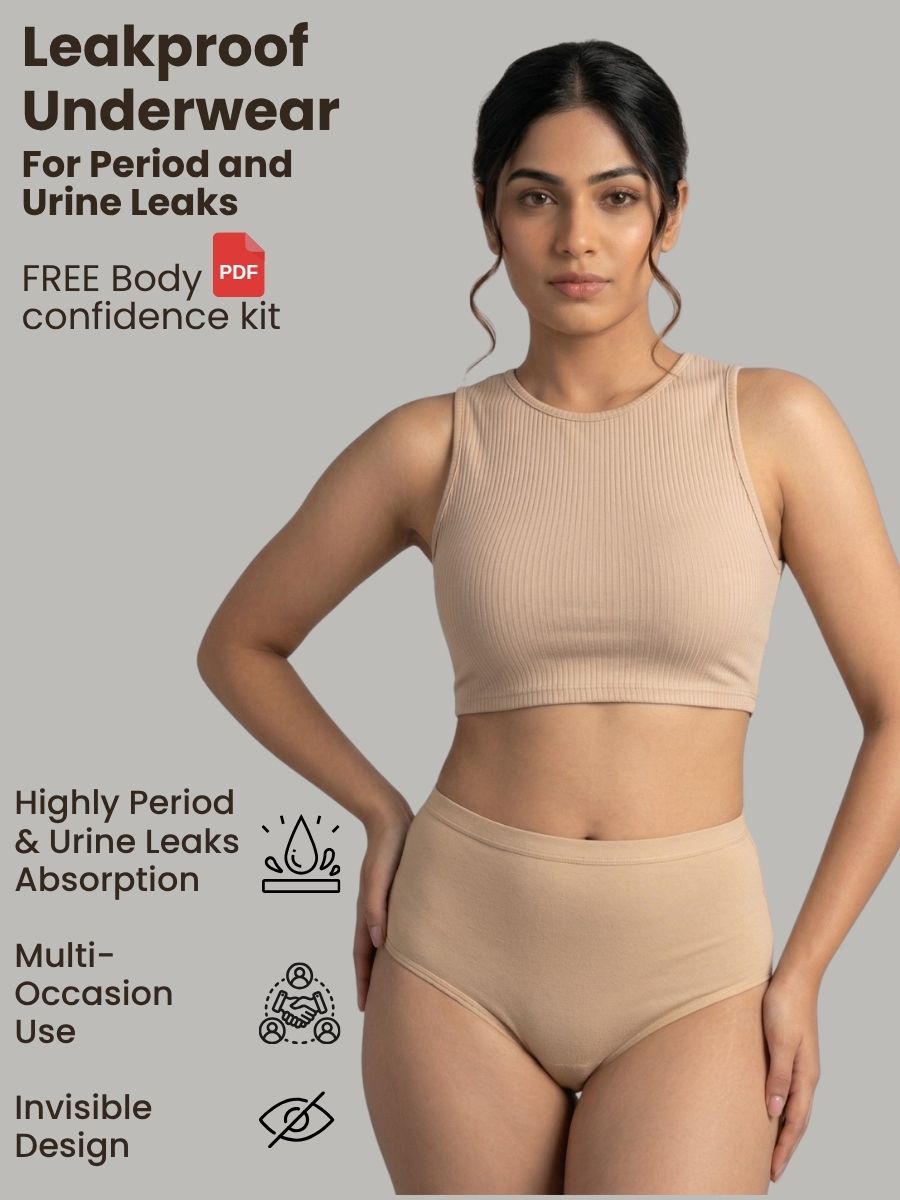Leak proof Underwear : For everyday Periods Leaks & Urinary Leaks and Sweat Free With FREE Body Confidence Kit