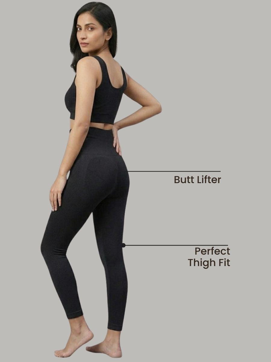 High Waist Tummy Shaping leggings with FREE Body confidence kit