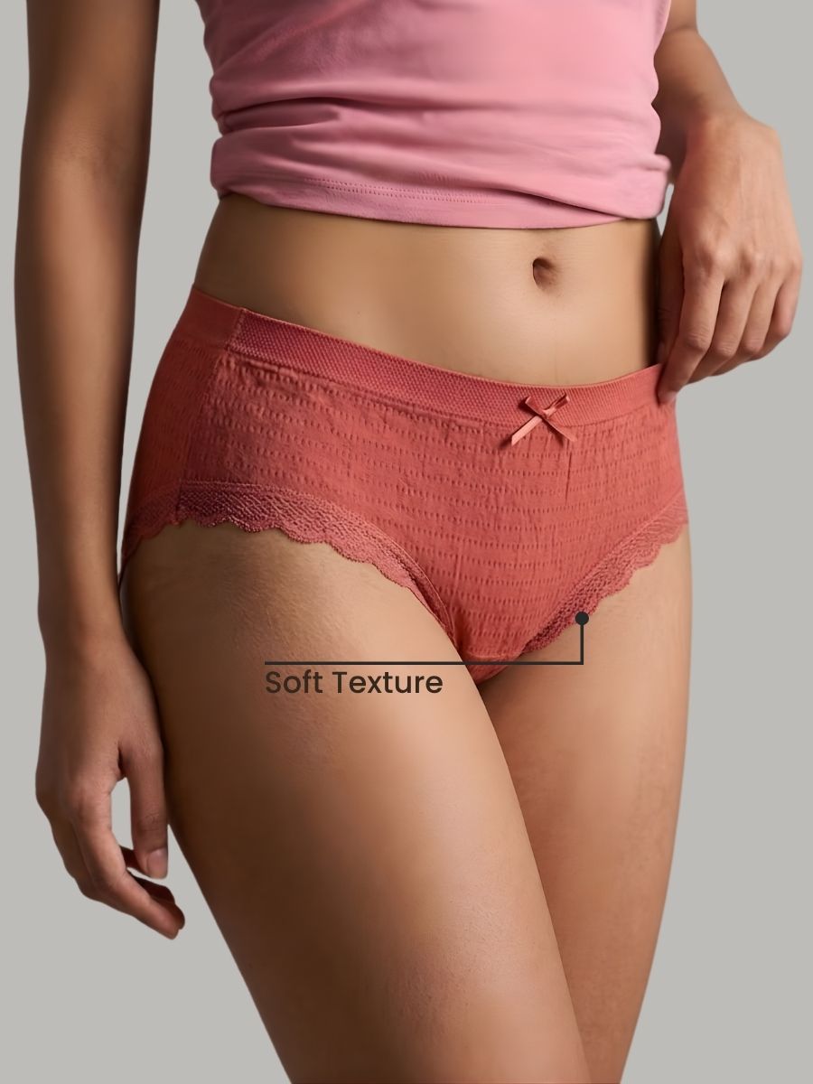Sweat Absorbing Seamless Designer underwear Pack Of 3 with FREE Body confidence kit