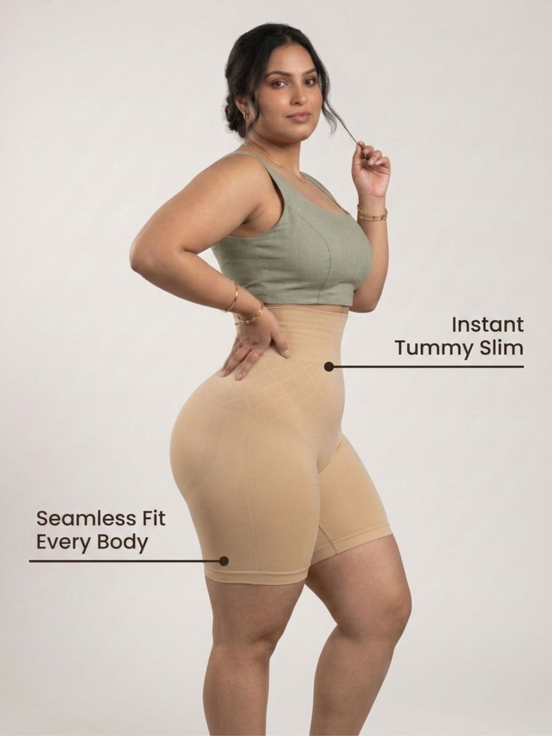 Sculpting Waist Reduction Everyday Tummy Shaper PACK OF 2 With FREE Body Confidence Kit
