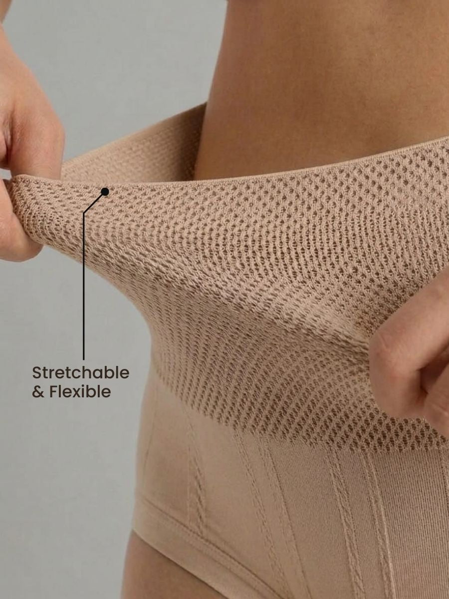 Sweat Absorbant Tummy Control High Waist Underwear With FREE Body Confidence Kit