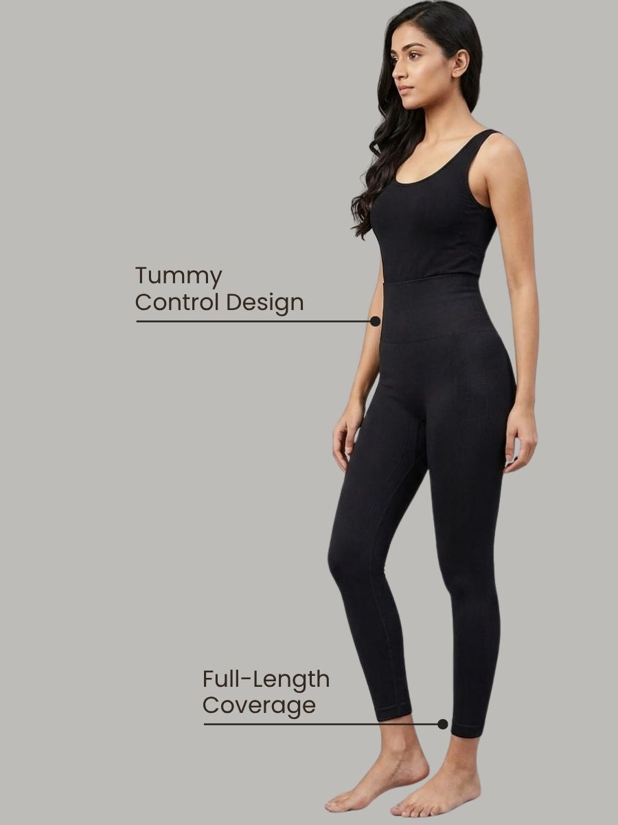 High Waist Tummy Shaping leggings with FREE Body confidence kit