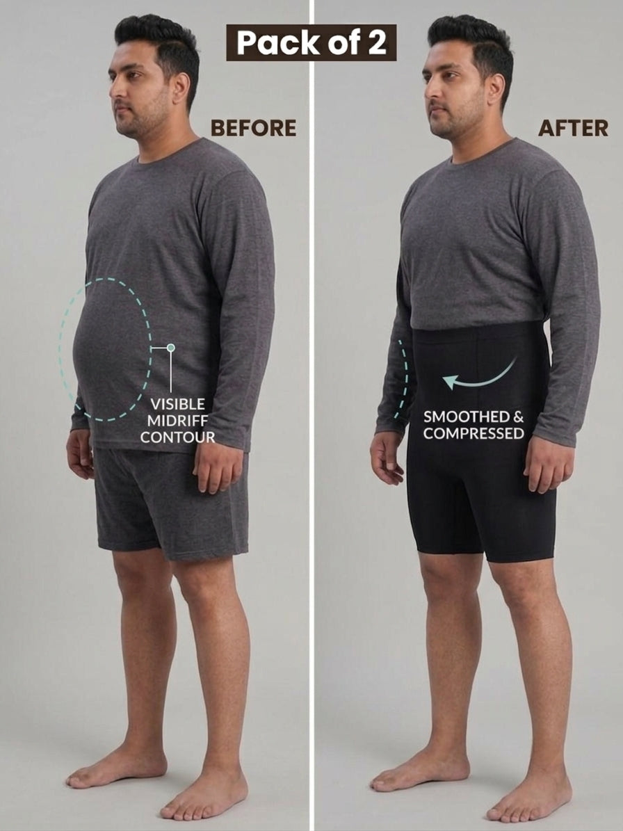 Compression Short For Men PACK OF 2 With FREE Body Confidence Kit